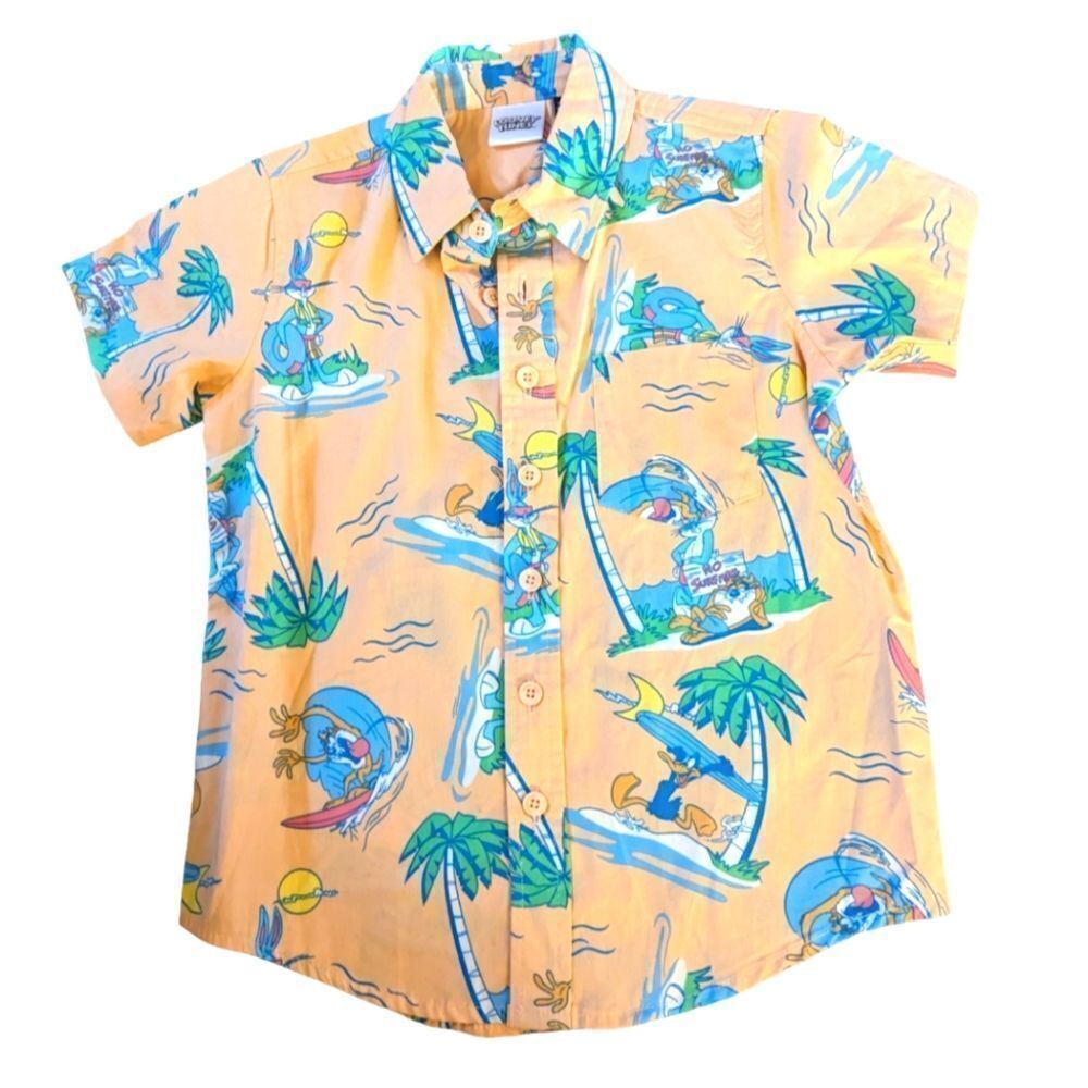 Looney Tunes ‎ Hawaiian beach button up shirt